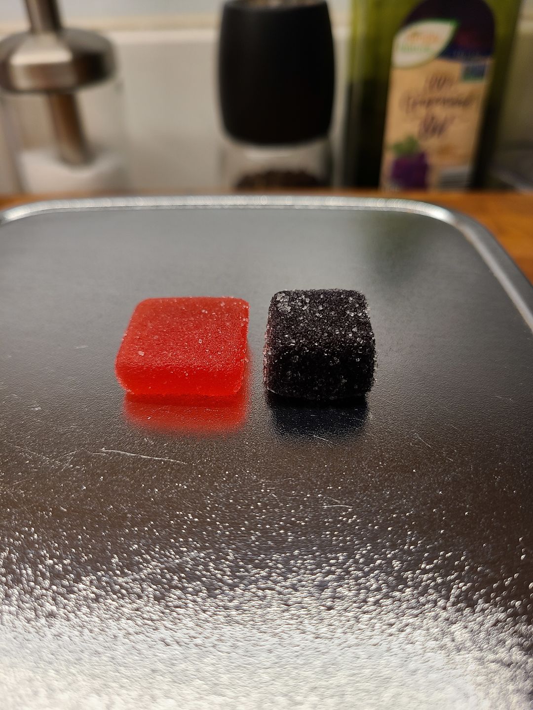 Customer photo review of Delta 9 THC Gummy Vegan 6 Bottle Bundle (Strawberry + Grape) (1200mg THC Total)