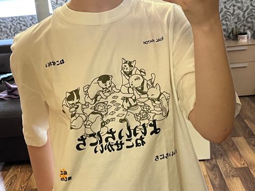 Customer photo review of Harajuku Style "Cat Games" Tee