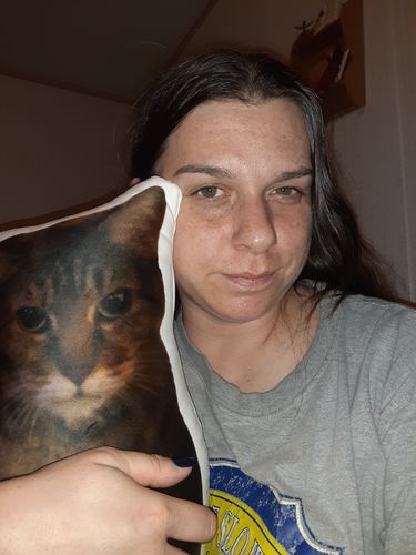 Customer photo review of Create A Custom Anything Pillow