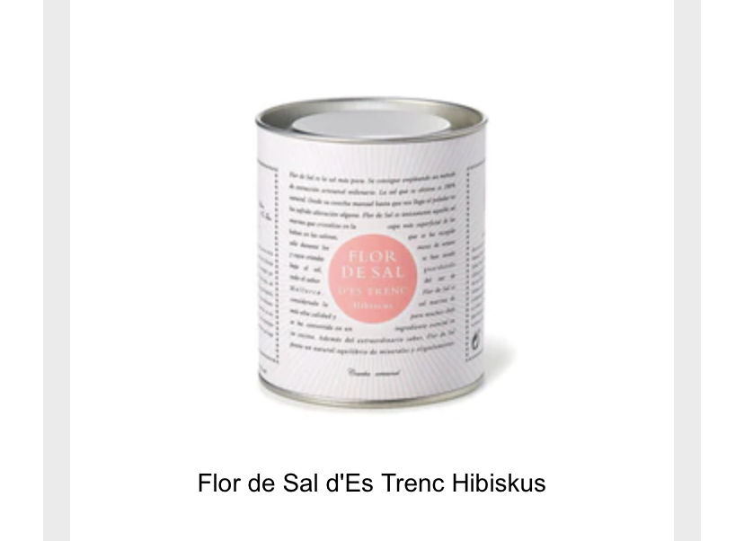 Customer photo review of Flor de Sal d'Es Trenc Hibiskus