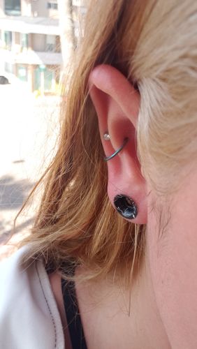 Customer photo review of Anodized Hinged Segment Ring