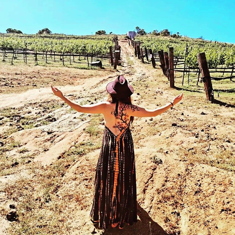 Customer photo review of Flamingo Tie Dye Dress Phoenix