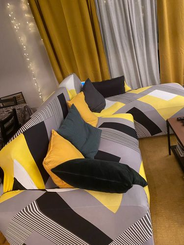 Customer photo review of L-Shaped Sofa Covers (Left Chase)