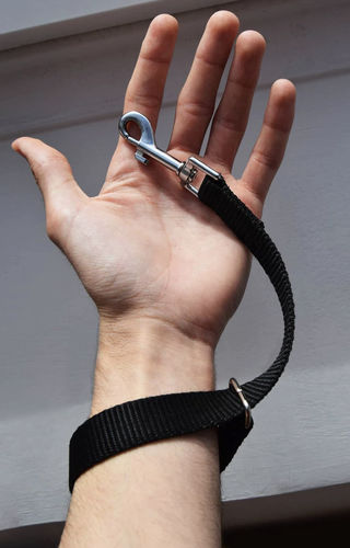 Customer photo review of LEAD SAFETY STRAP - Tightening Wrist Strap for Dog Lead / Leash