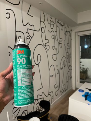 Customer photo review of Faces - Mural Wallpaper