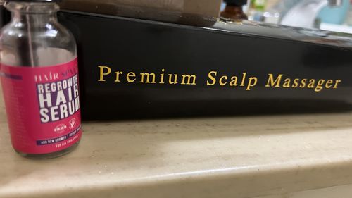 Customer photo review of Hair Regrowth Serum