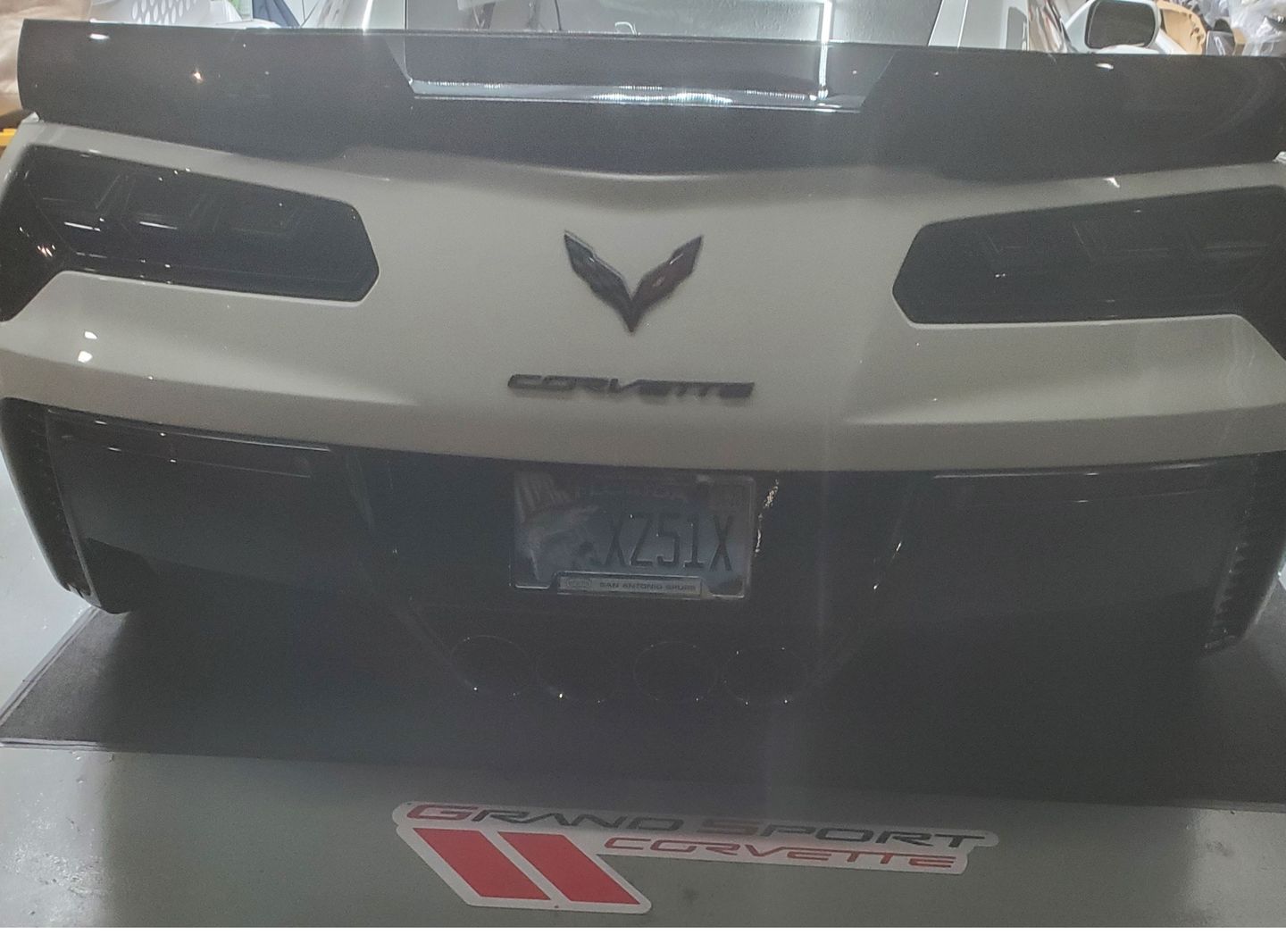 Customer photo review of Corvette C7 Wickerbill Rear Spoiler Extension (Dark Tinted)