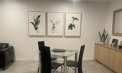 Customer photo review of Silver and Gold Linings, Watercolour Plants Trio