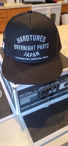 Customer photo review of Hardtuned Overnight Parts Trucker Cap