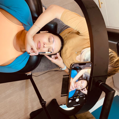 Customer photo review of CosmoGlo Light + Phone Clip