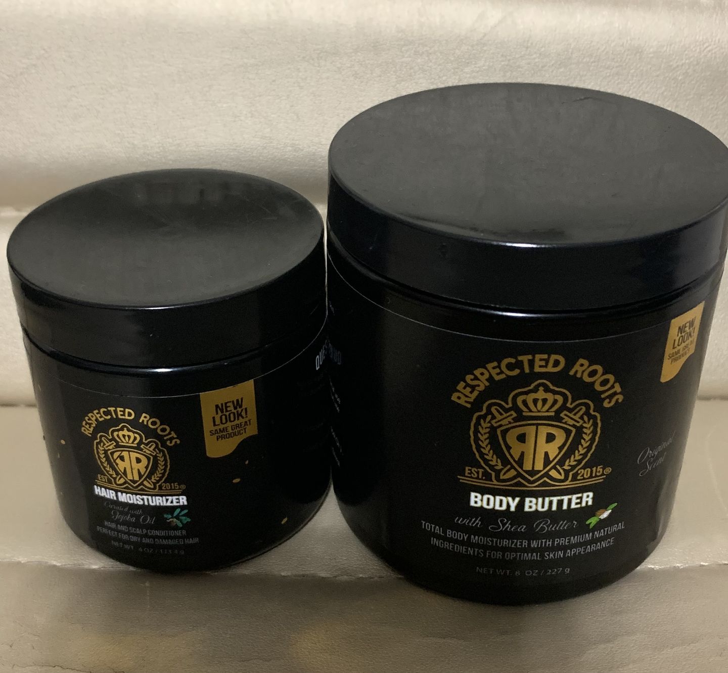 Customer photo review of Respected Roots Hair Moisturizer