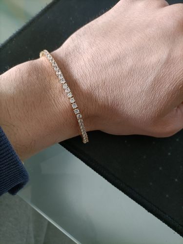 Customer photo review of TENNISBOY. – 3MM OR 18K