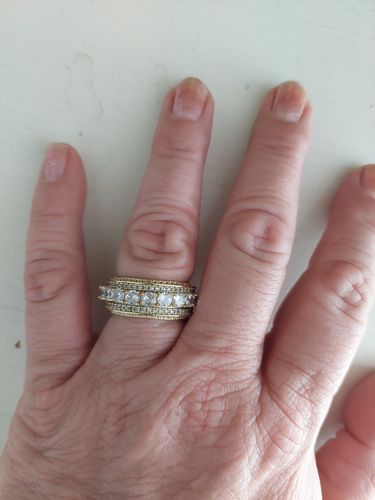 Customer photo review of SPINNY CUBANA. - 14K GOLD