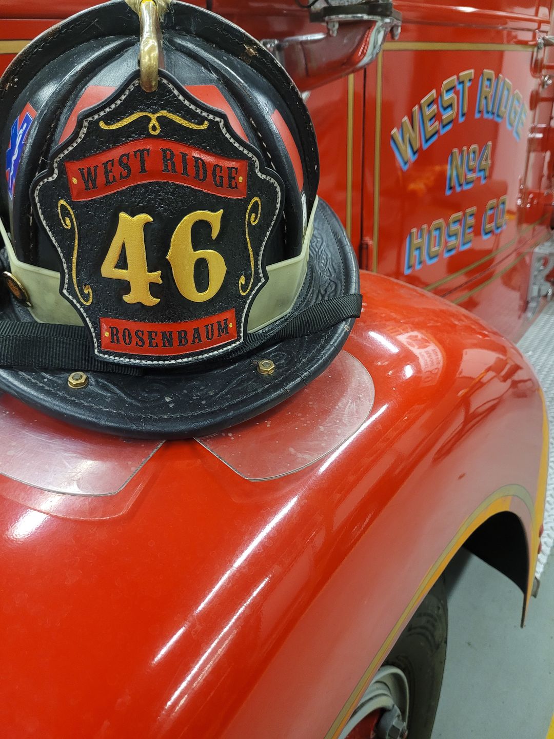 Customer photo review of Premium Leather Helmet Shield