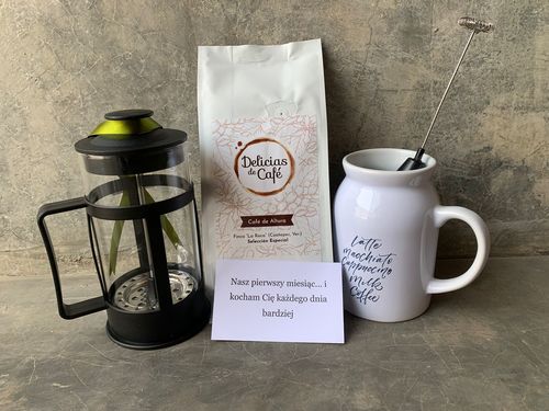 Customer photo review of Café Latte con Jarra Lechera y Prensa Francesa