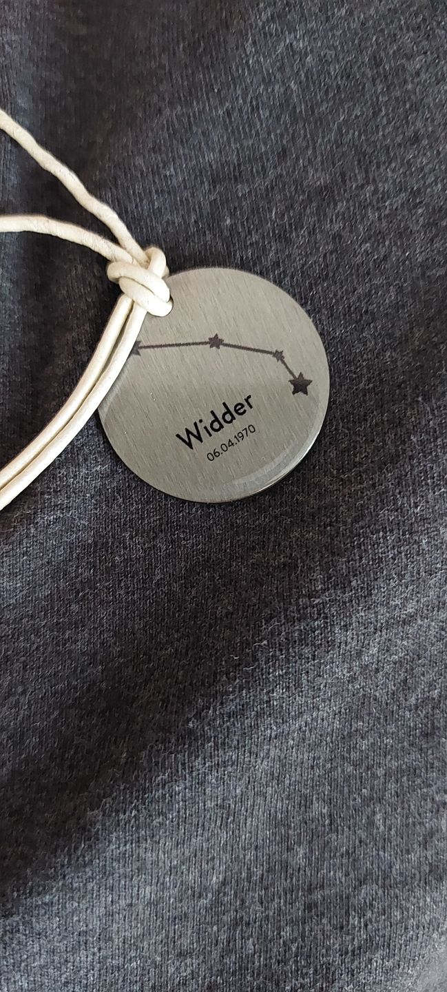 Customer photo review of personalisierbare Halskette "Sternzeichen"