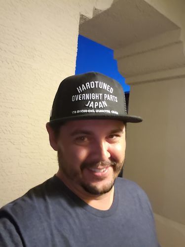 Customer photo review of Hardtuned Overnight Parts Trucker Cap