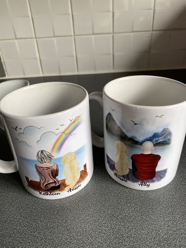 Customer photo review of Man & Dogs - Dog Dad Personalised Mug
