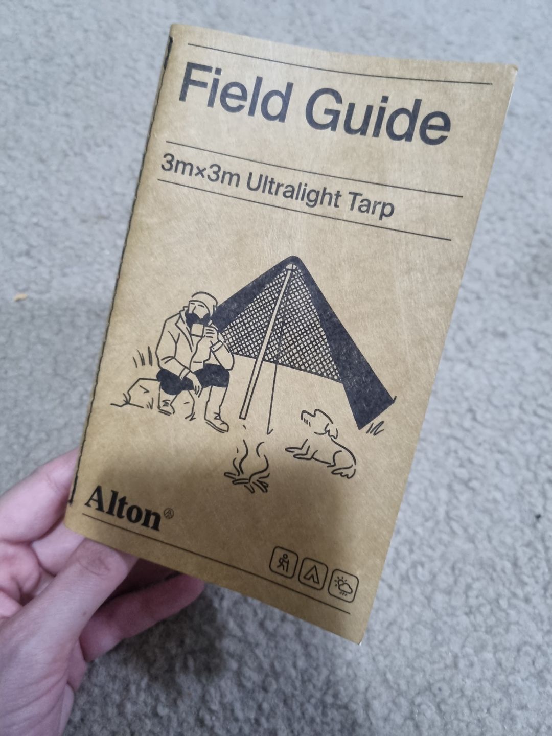 Customer photo review of Waterproof Field Guide - Tarp