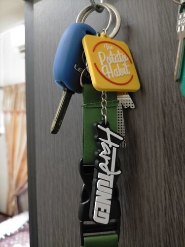 Customer photo review of HardTuned Soft Rubber Key Ring