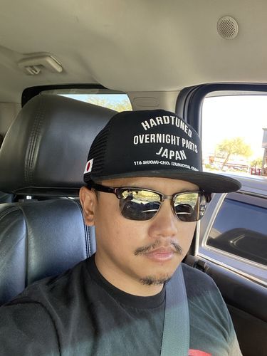 Customer photo review of Hardtuned Overnight Parts Trucker Cap