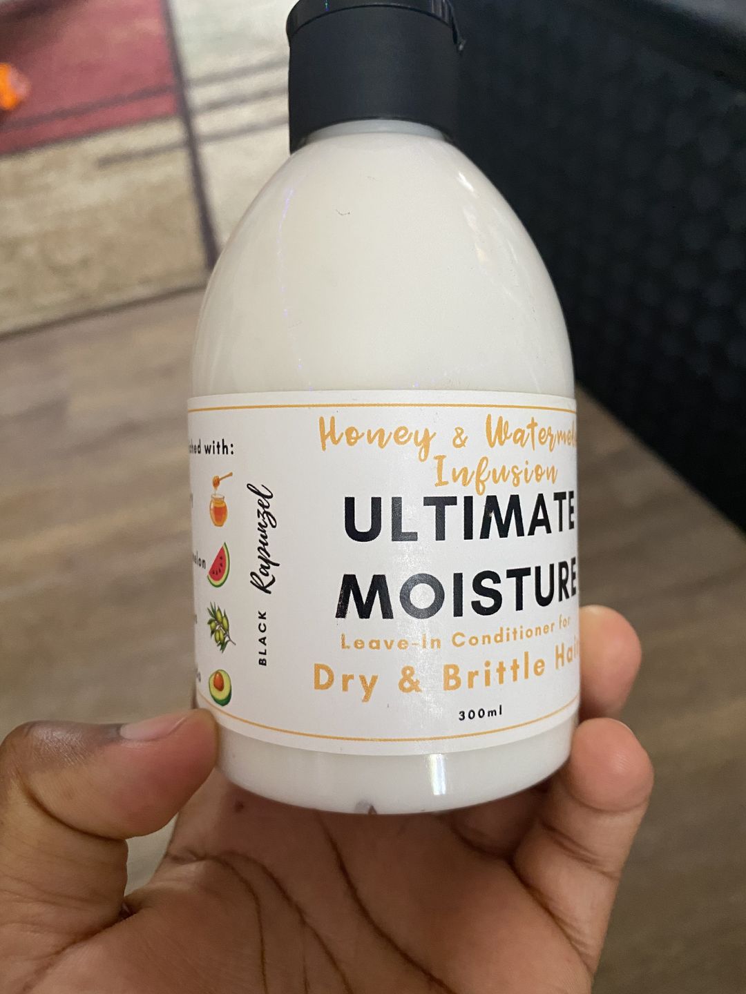 Customer photo review of Honey & Watermelon Infusion - Ultimate Moisture Leave-in Conditioner