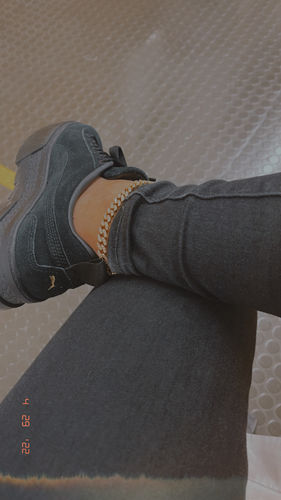 Customer photo review of CUBAN ANKLET. - GOLD