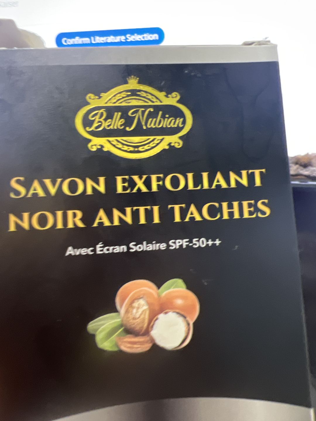 Customer photo review of NEW NUBIAN BLACK SOAP with argan oil