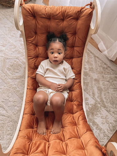 Customer photo review of Large Rocker Pillow - Burnt Orange