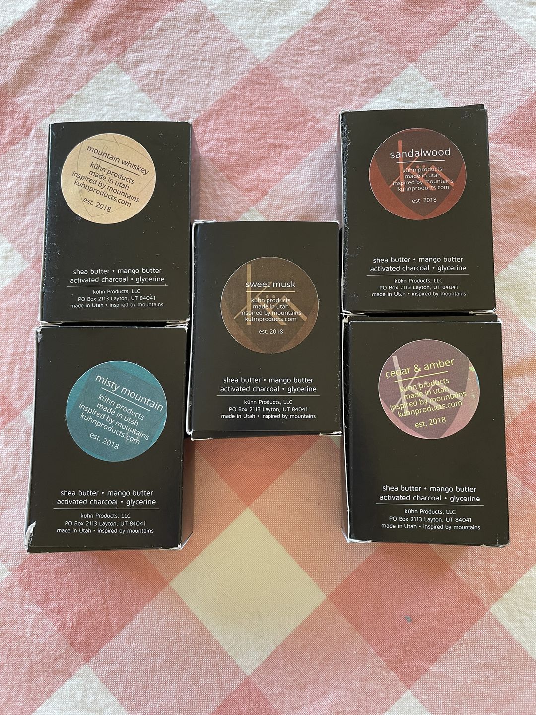 Customer photo review of 5 pack gift set - charcoal and clay soap