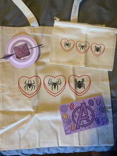 Customer photo review of Spidey Love Tote Bag