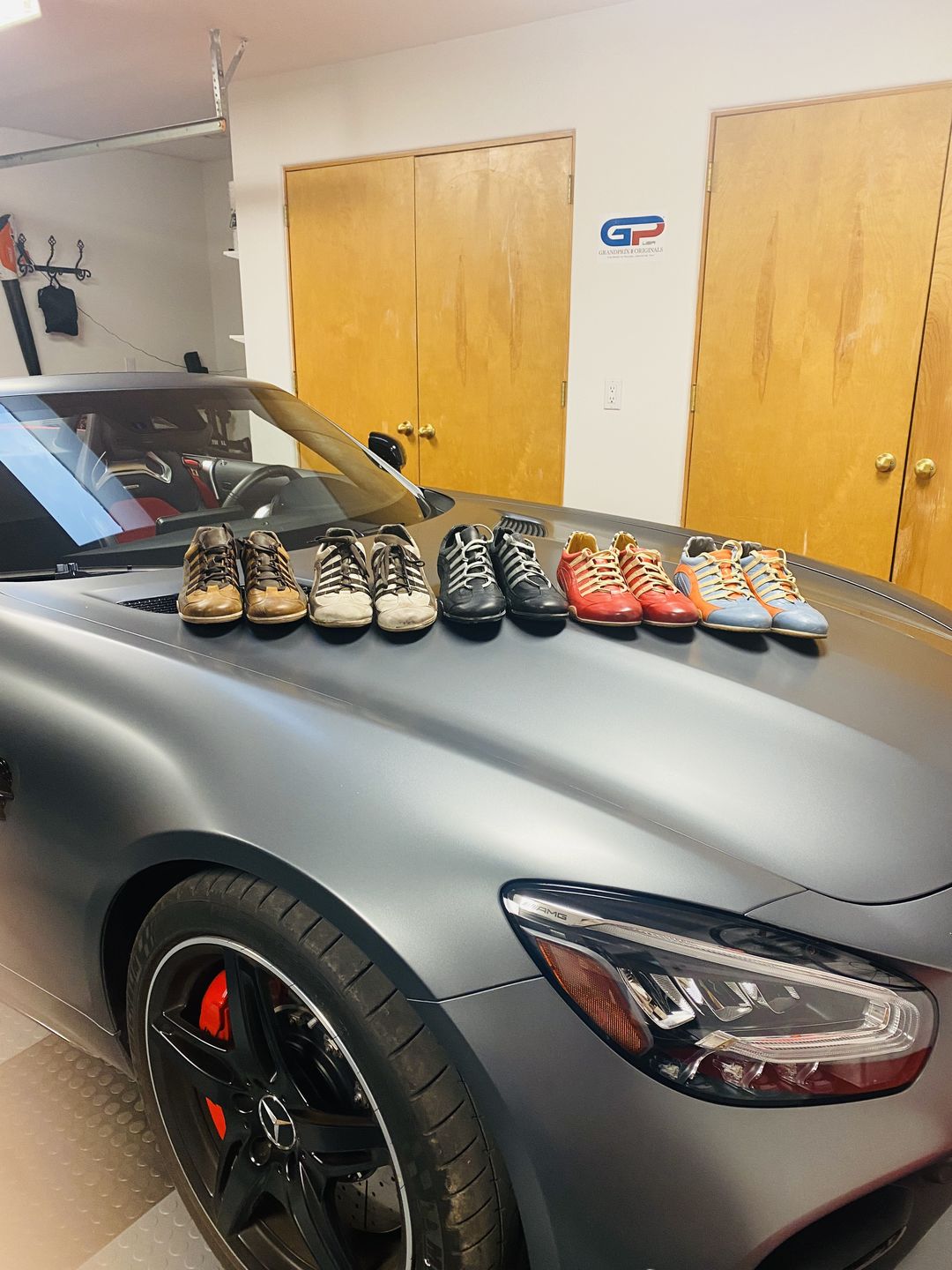 Customer photo review of Men's GrandPrix Sneaker in Asphalt (Black and Gray)