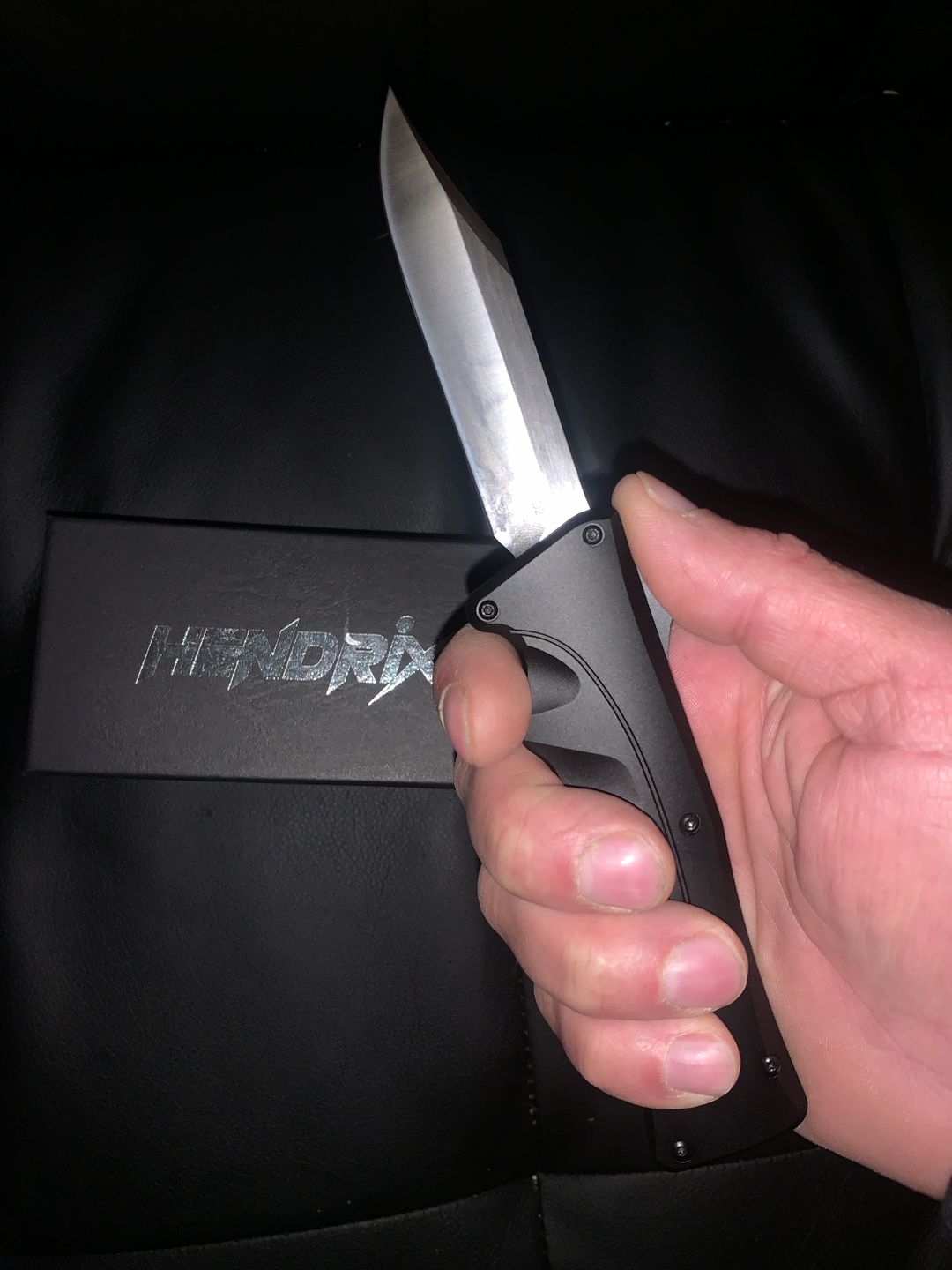 Customer photo review of *New Arrival* Black D2 Clip Point Mamba Hendrix OTF