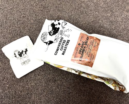 Customer photo review of Organic DECAF Colombia Maragogipe