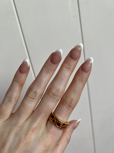 Customer photo review of Amethyst Lattice Band Ring