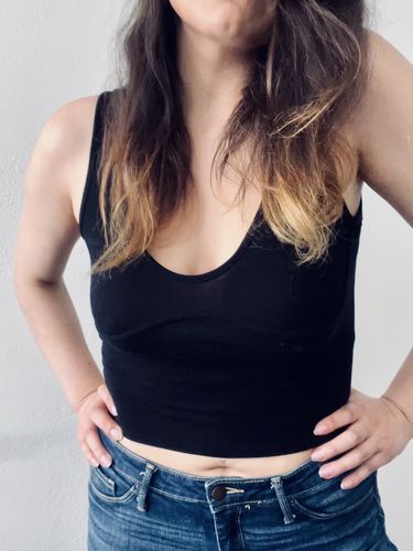 Customer photo review of Ally Bustier Top (BLACK)