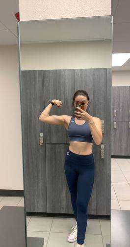 Customer photo review of Premium Leggings - Navy Blue