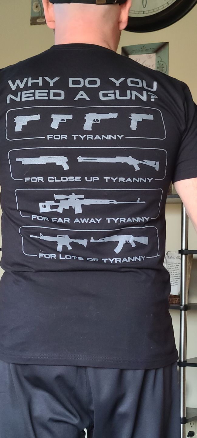 Customer photo review of Why Do You Need A Gun