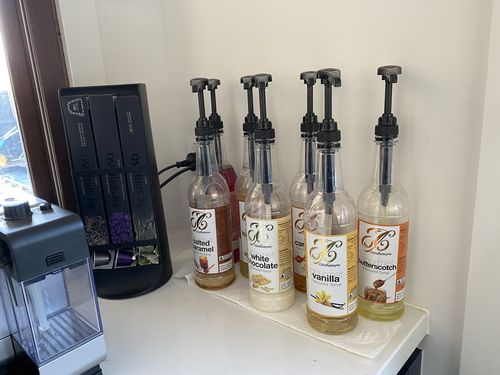 Customer photo review of Caramel Coffee Syrup