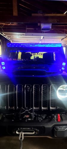 Customer photo review of JL/JT 50/52" Upper Bar Brackets And Lower Cowl Led Pod Brackets