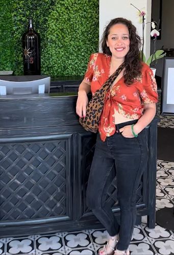 Customer photo review of Chingona Leopard Crossbody Bag