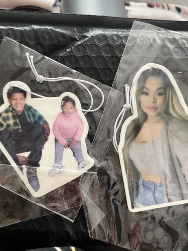 Customer photo review of Four Custom Air Fresheners