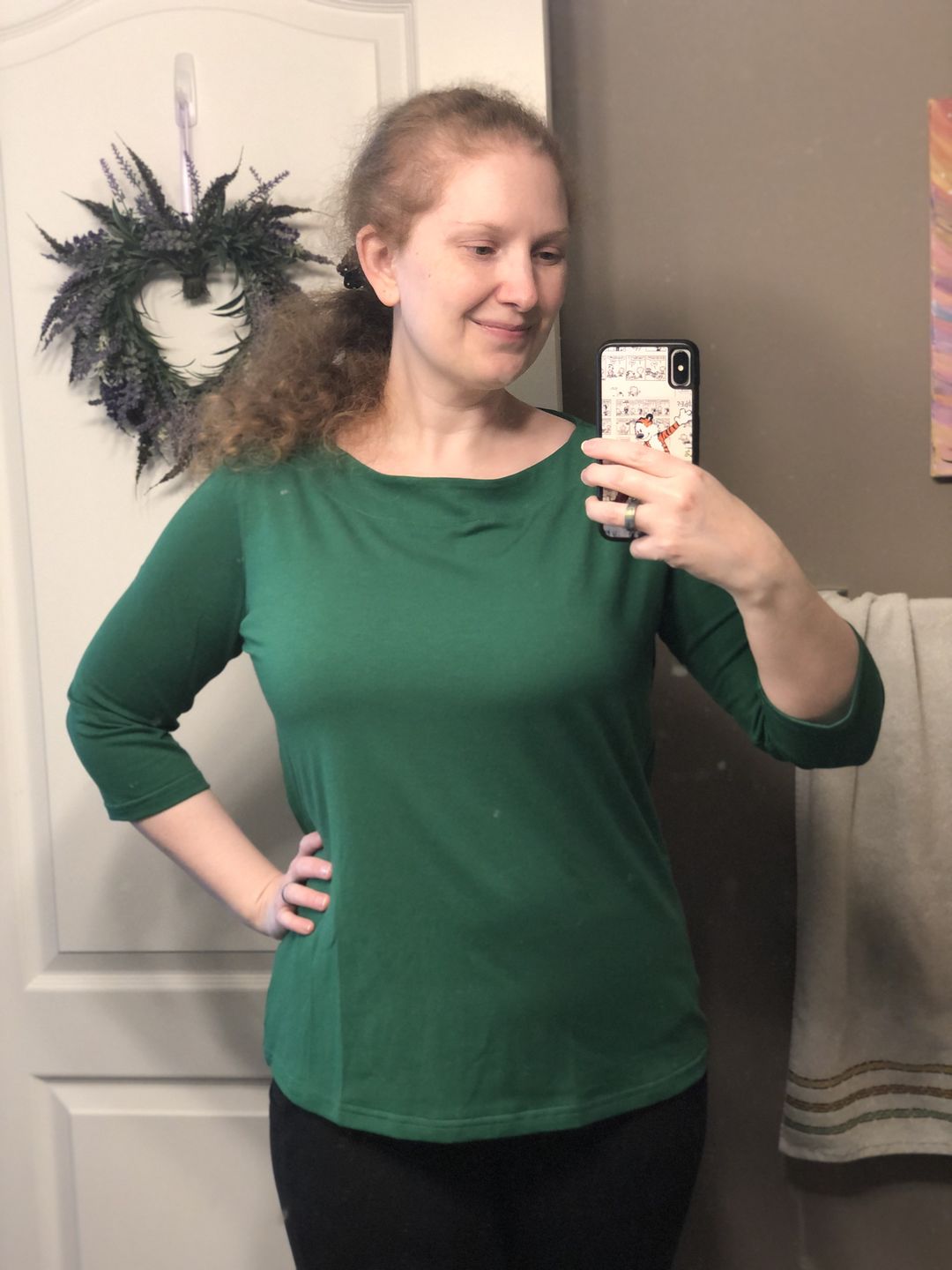 Customer photo review of *Freshly Baked* Boatneck Top