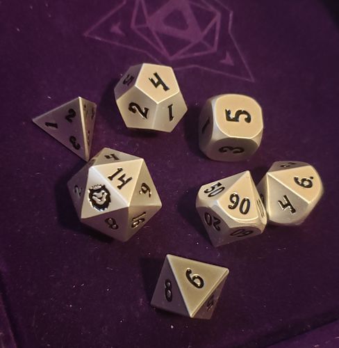 Customer photo review of Mystery Dice Set (Metal)