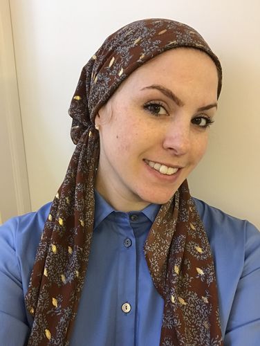 Customer photo review of Fallon Pre-Tied Headscarf
