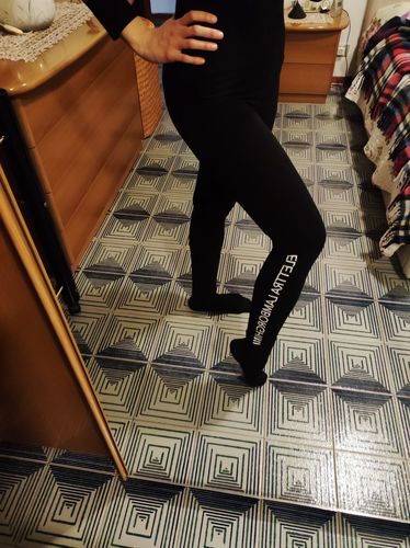 Customer photo review of Leggings Logo nero