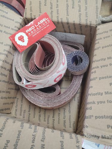 Customer photo review of 2 x 72 Inch EdgeCore Premium Ceramic Grinding Belts