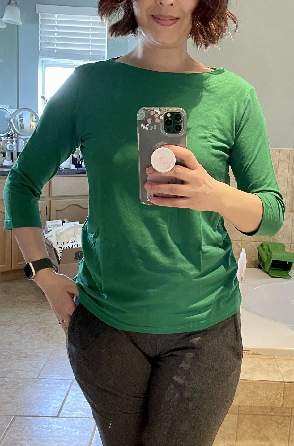 Customer photo review of *Freshly Baked* Boatneck Top