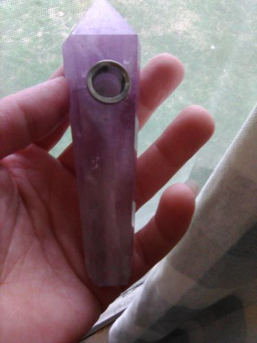 Customer photo review of Amethyst Crystal Pipe