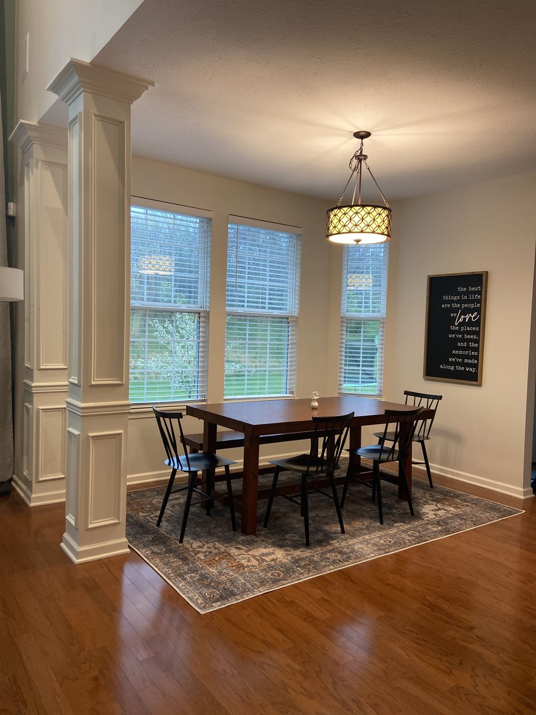 Customer photo review of Distressed Vintage Cezanne Rabbit Gray Inca Gold Area Rug